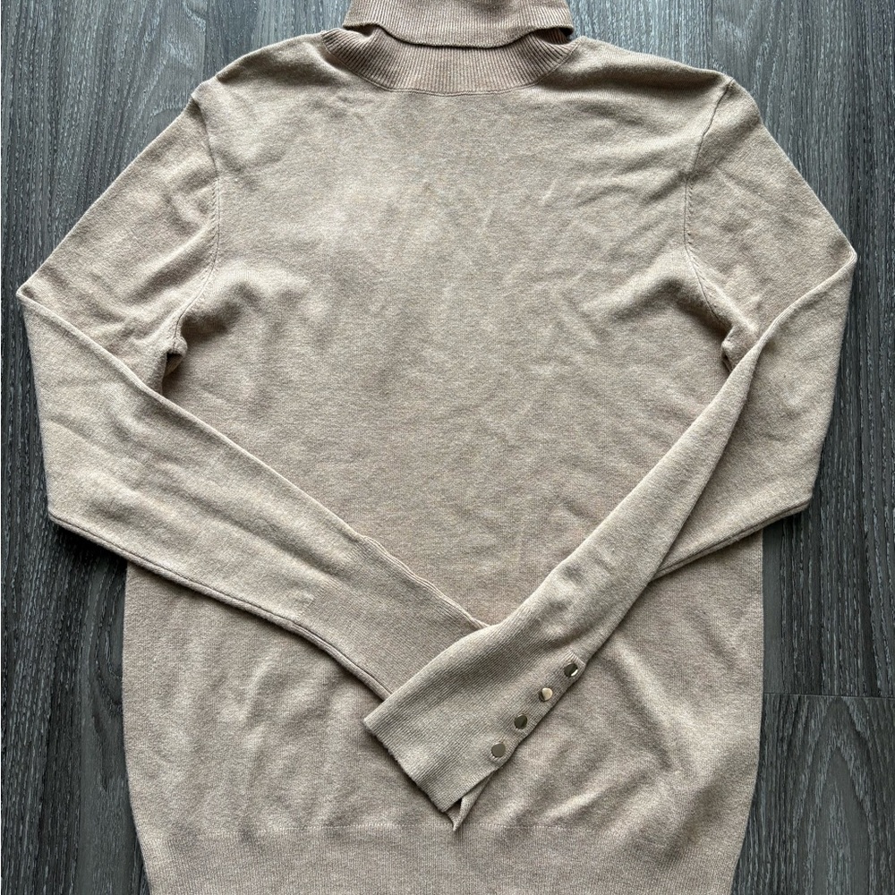 Zara Women’s Beige Turtleneck Sweater